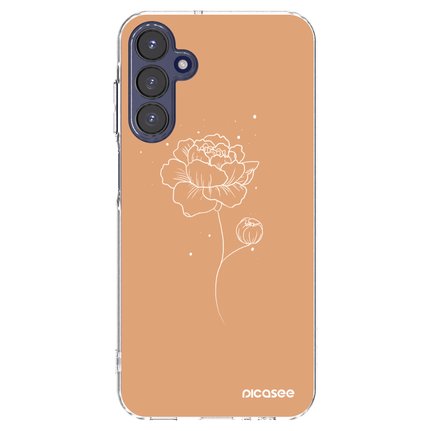 Picasee silikonska prozirna maskica za Samsung Galaxy A15 A155F 4G - Peonies