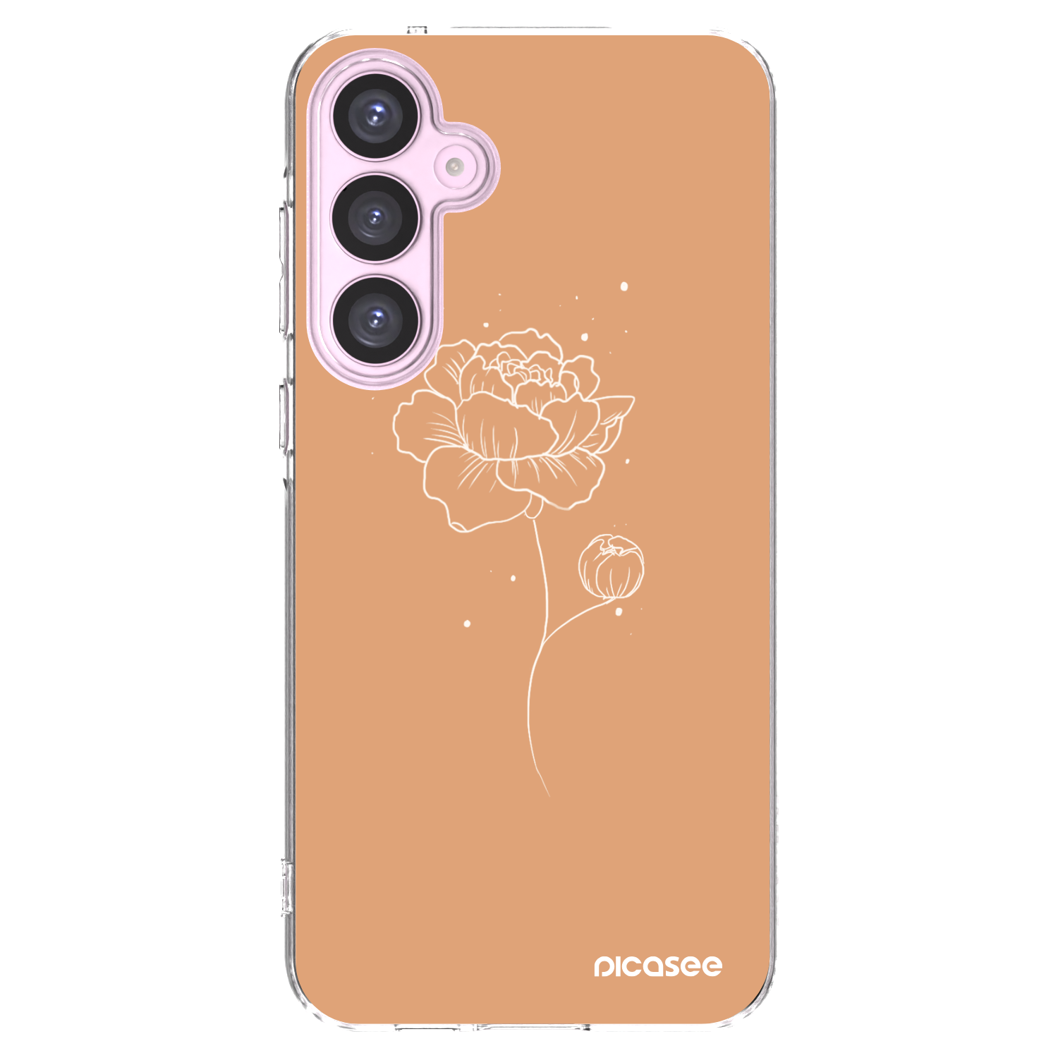 Picasee silikonska prozirna maskica za Samsung Galaxy A55 5G A556B - Peonies