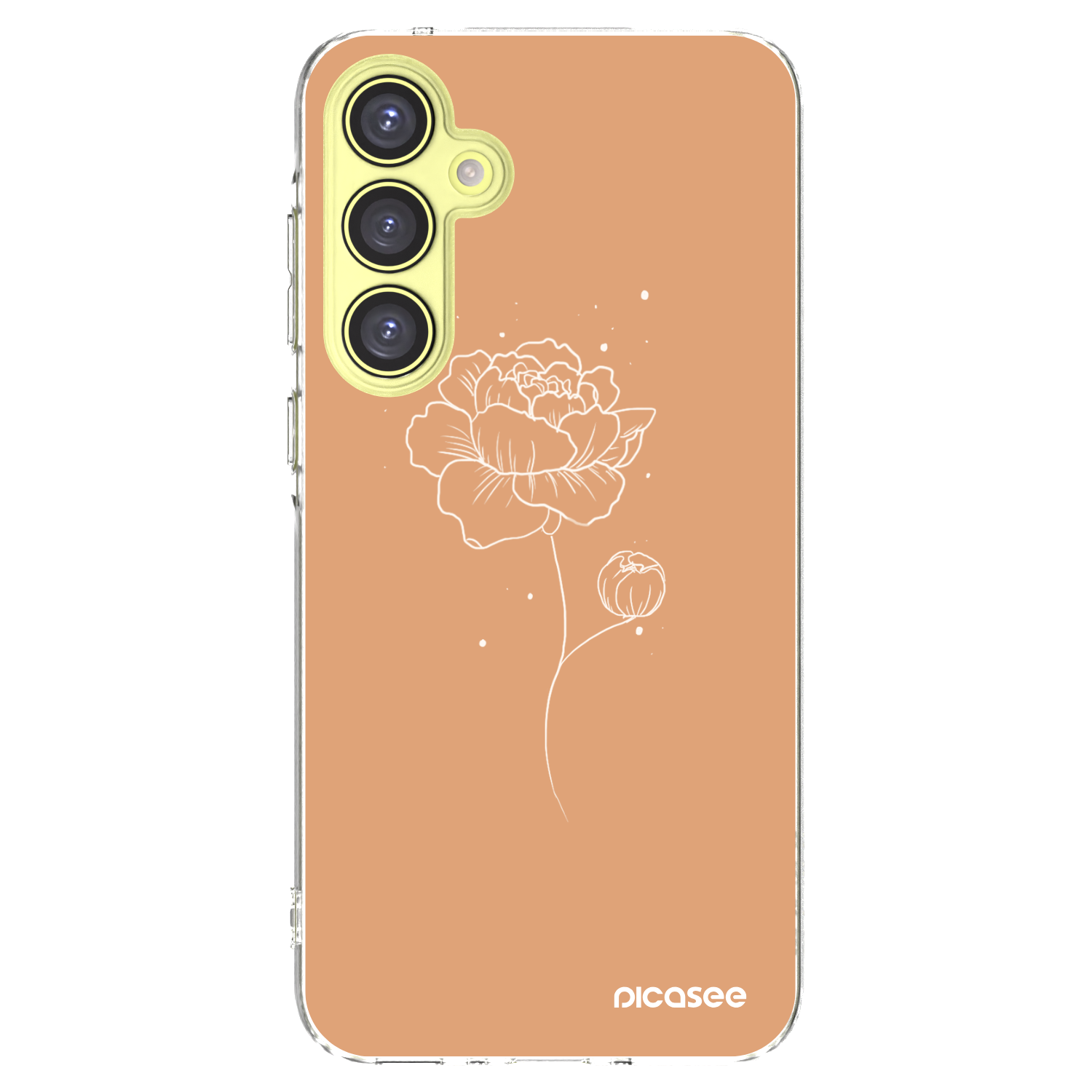 Picasee silikonska prozirna maskica za Samsung Galaxy A35 5G A356B - Peonies
