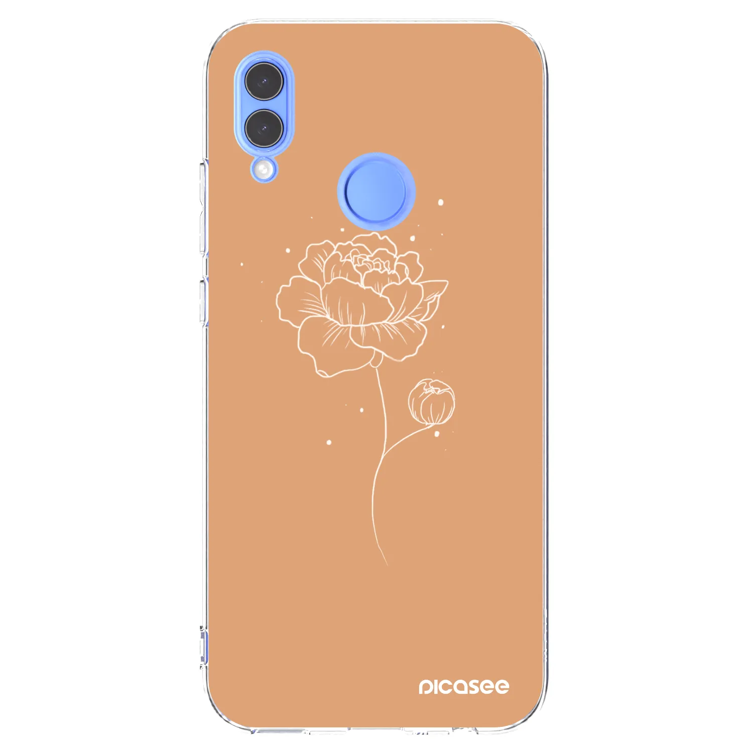 Picasee silikonska prozirna maskica za Huawei P Smart 2019 - Peonies
