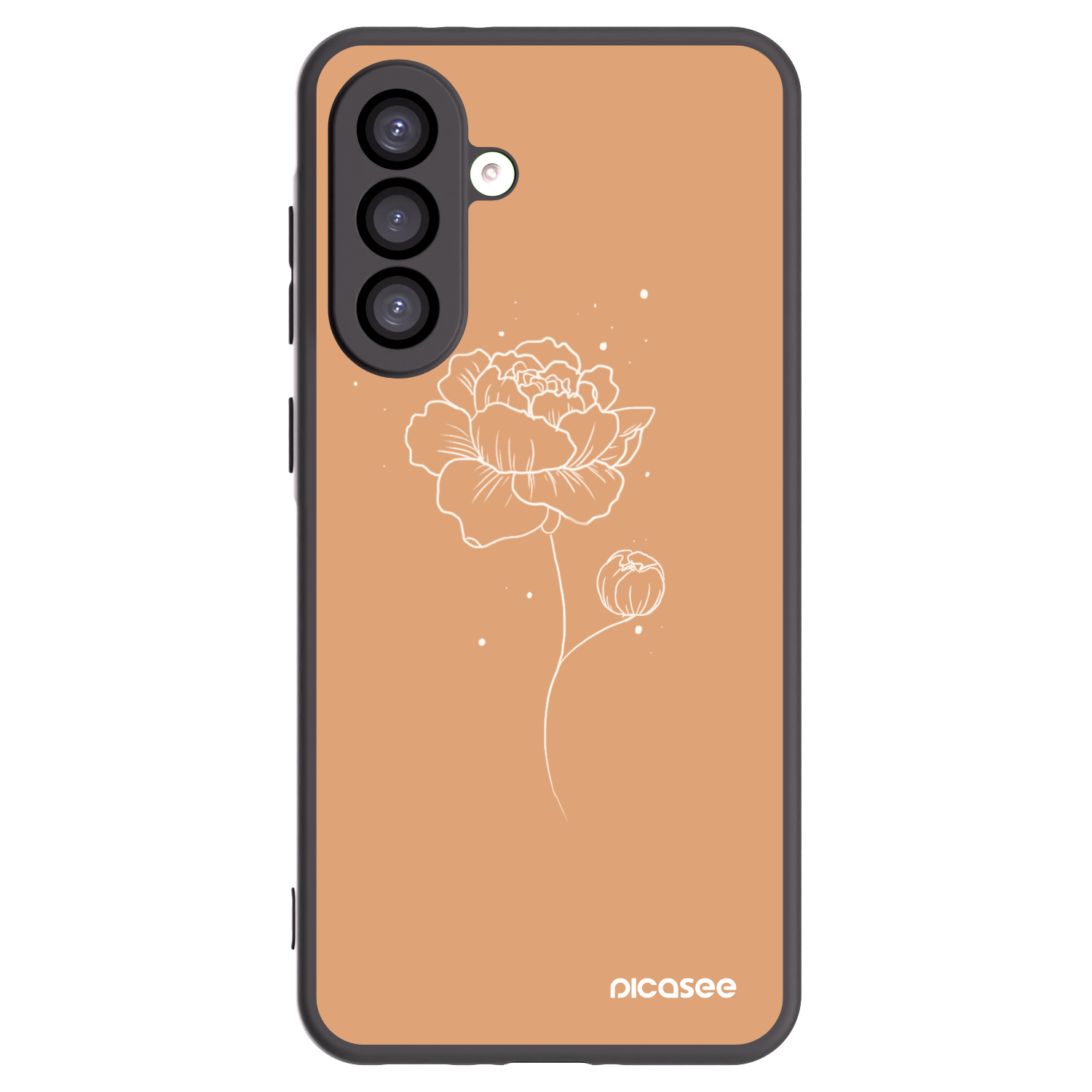Picasee crna silikonska maskica za Samsung Galaxy A26 5G A266B - Peonies