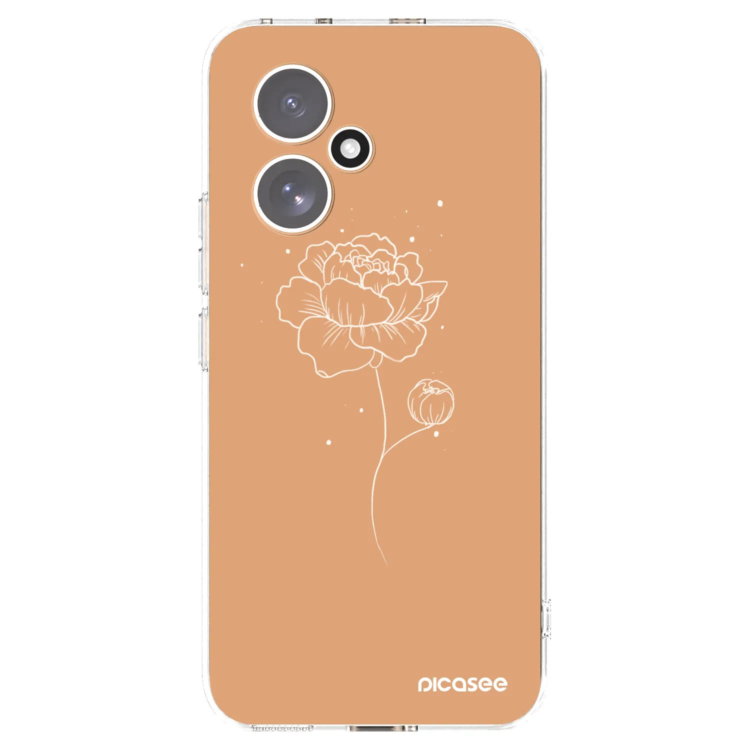 Picasee silikonska prozirna maskica za Honor 400 5G - Peonies