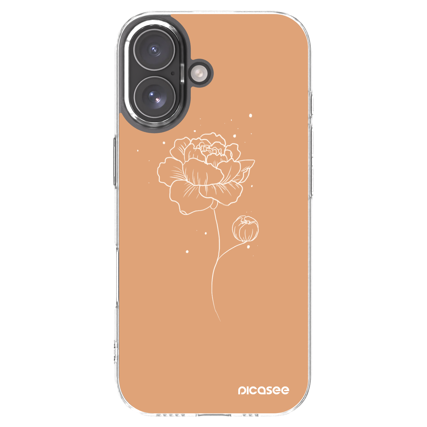 Picasee silikonska prozirna maskica za Apple iPhone 17 - Peonies