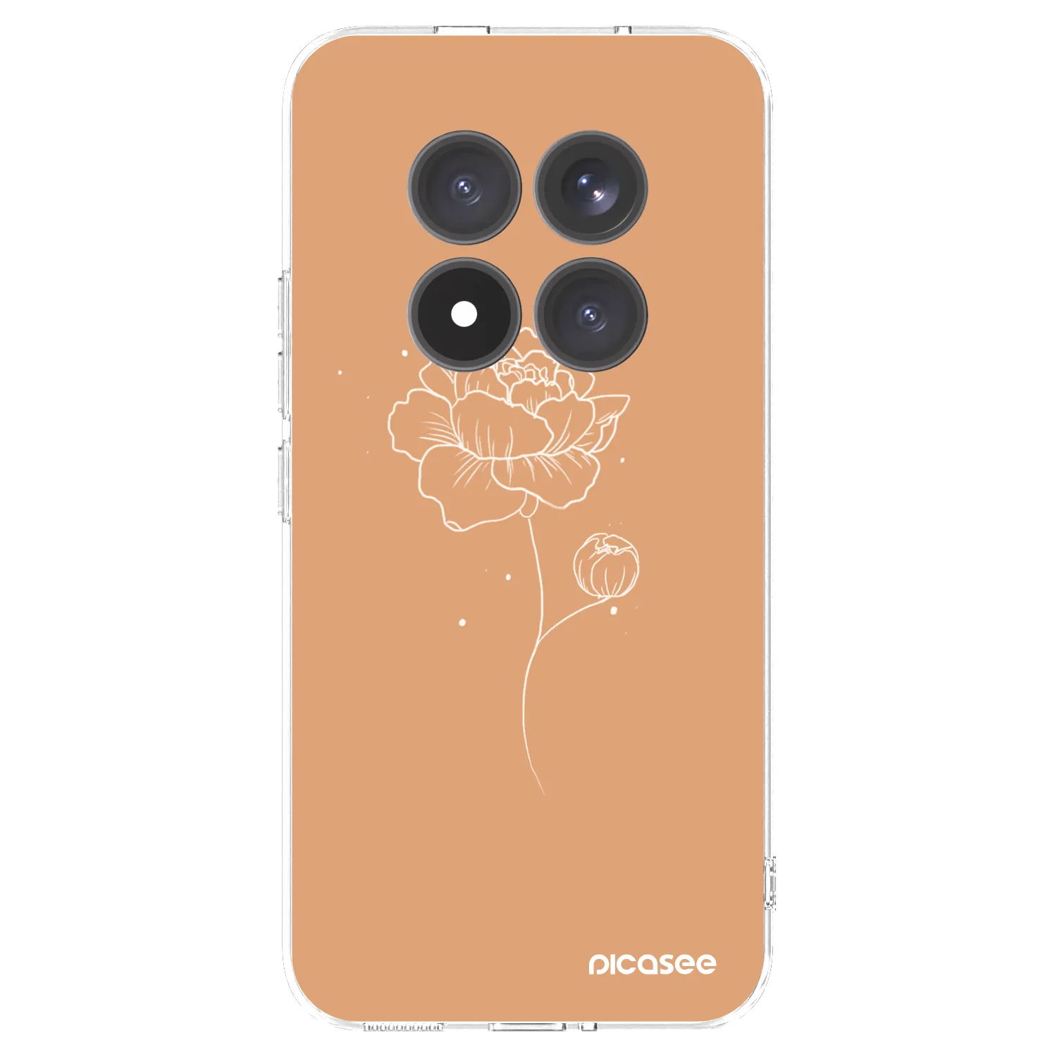 Picasee silikonska prozirna maskica za Xiaomi Redmi Note 15 Pro+ - Peonies