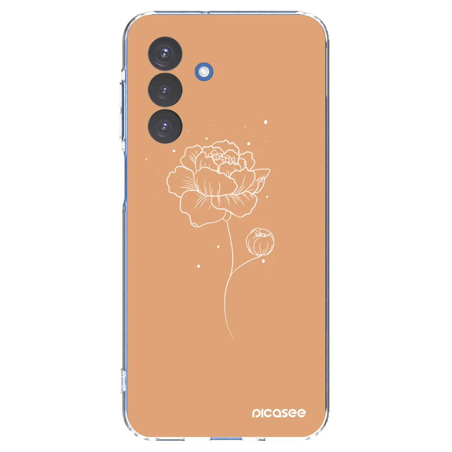 Picasee silikonska prozirna maskica za Samsung Galaxy A17 5G - Peonies