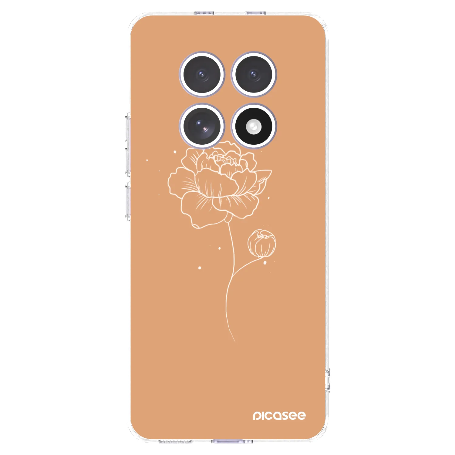 Picasee silikonska prozirna maskica za Xiaomi Redmi Note 15 - Peonies