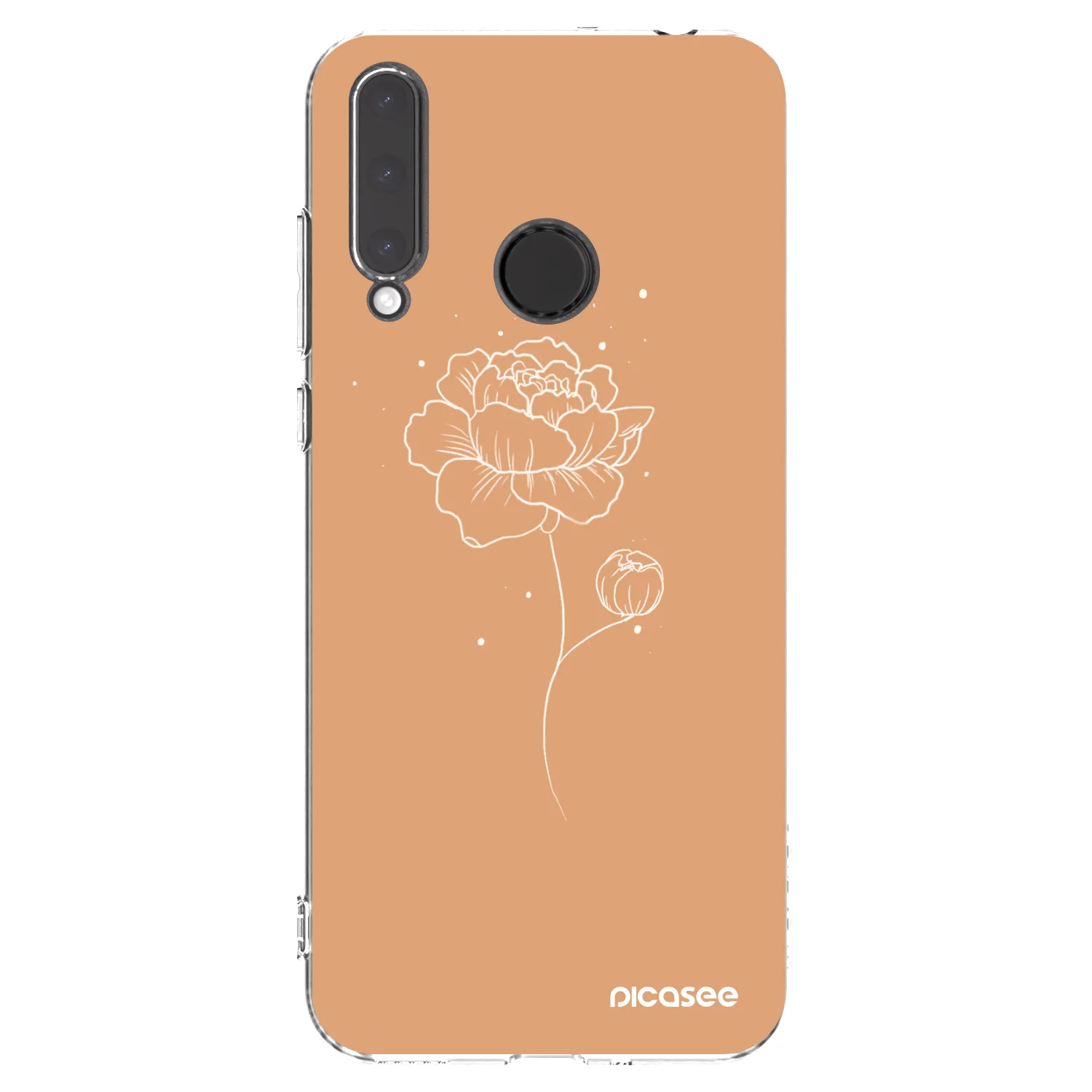 Picasee silikonska prozirna maskica za Honor 20 Lite - Peonies