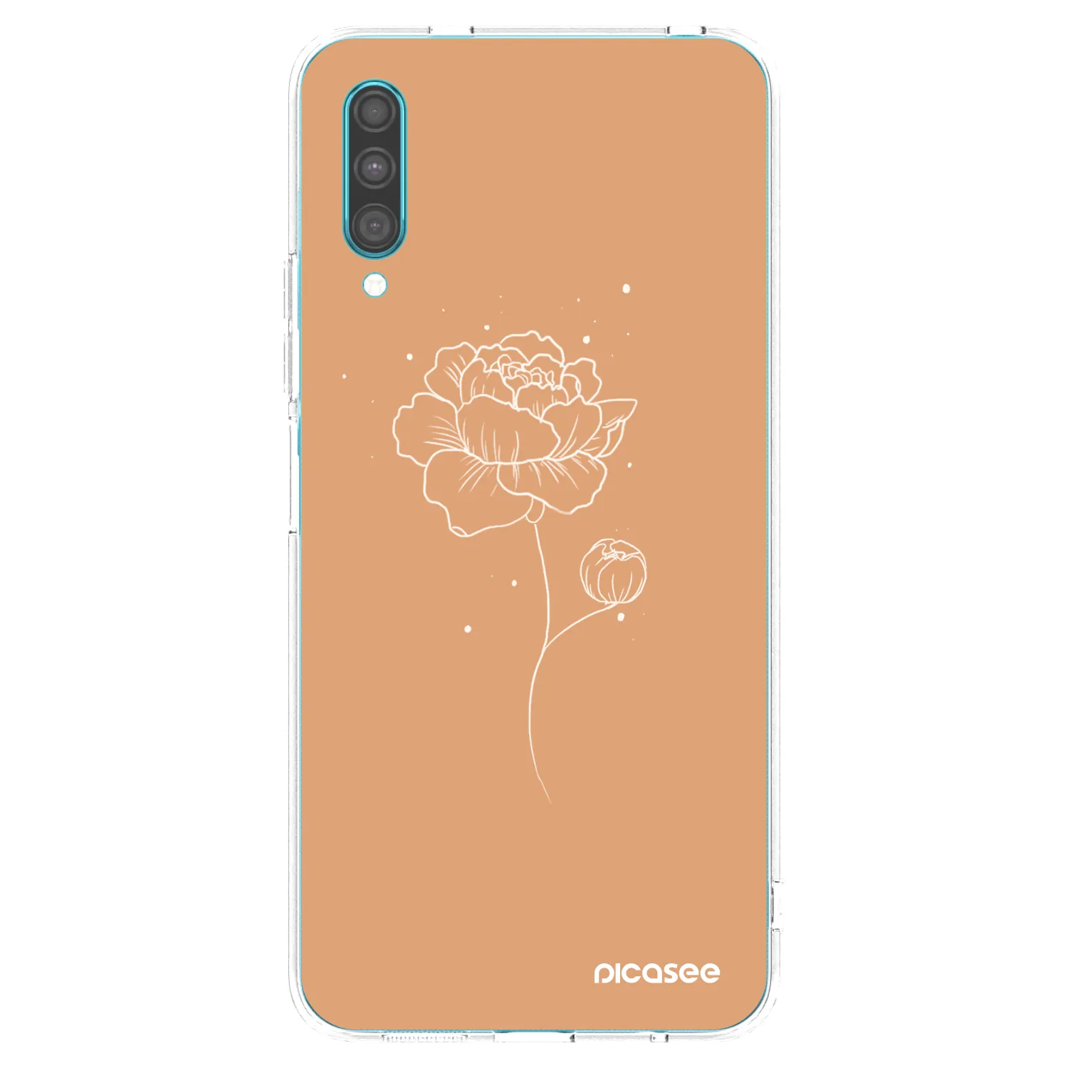 Picasee silikonska prozirna maskica za Samsung Galaxy A30s A307F - Peonies