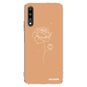 Picasee silikonska prozirna maskica za Honor 9X Pro - Peonies
