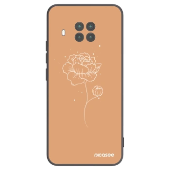 Picasee crna silikonska maskica za Xiaomi Mi 10T Lite - Peonies