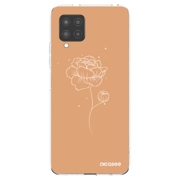 Picasee silikonska prozirna maskica za Samsung Galaxy A42 A426B - Peonies