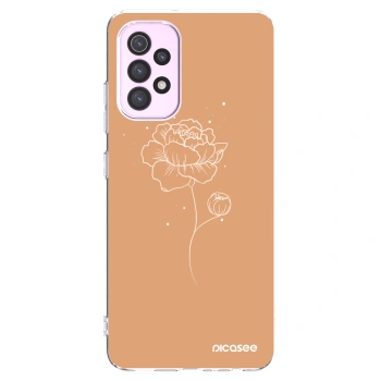 Picasee silikonska prozirna maskica za Samsung Galaxy A32 5G A326B - Peonies