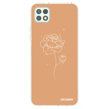 Picasee silikonska prozirna maskica za Samsung Galaxy A22 A226B 5G - Peonies