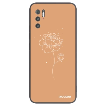 Picasee crna silikonska maskica za Xiaomi Poco M3 Pro 5G - Peonies