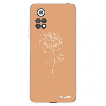 Picasee silikonska prozirna maskica za Xiaomi Poco X4 Pro 5G - Peonies