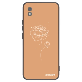 Picasee crna silikonska maskica za Realme C11 (2021) - Peonies