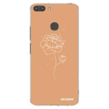 Picasee silikonska prozirna maskica za Huawei P Smart - Peonies