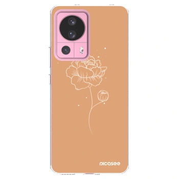 Picasee silikonska prozirna maskica za Xiaomi 13 Lite - Peonies