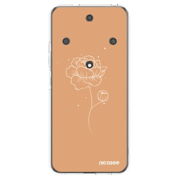 Picasee silikonska prozirna maskica za Honor Magic5 Lite 5G - Peonies