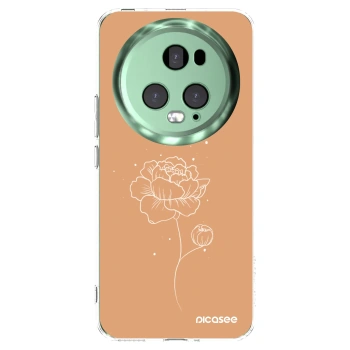 Picasee silikonska prozirna maskica za Honor Magic5 Pro - Peonies