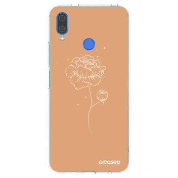 Picasee silikonska prozirna maskica za Huawei Nova 3 - Peonies