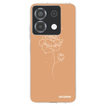 Picasee silikonska prozirna maskica za Xiaomi Poco X6 - Peonies
