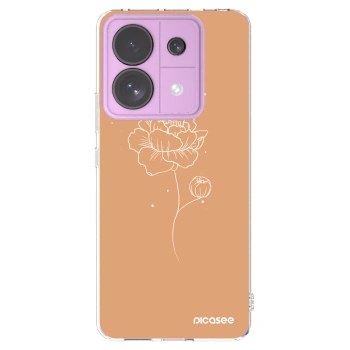 Picasee silikonska prozirna maskica za Xiaomi Redmi Note 13 Pro 5G - Peonies