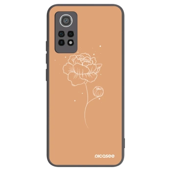 Picasee crna silikonska maskica za Xiaomi Redmi Note 12 Pro 4G - Peonies