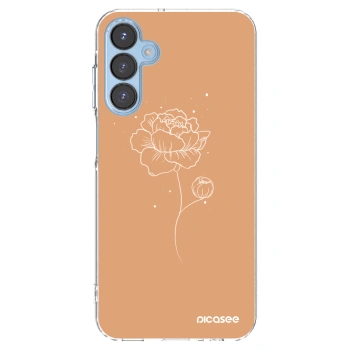 Picasee silikonska prozirna maskica za Samsung Galaxy A15 A156B 5G - Peonies