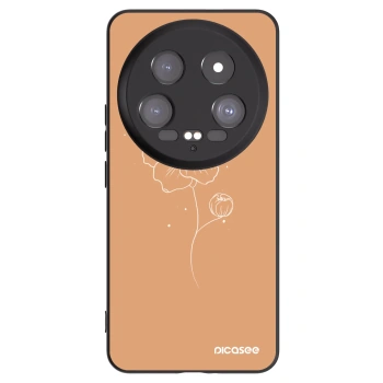 Picasee crna silikonska maskica za Xiaomi 14 Ultra - Peonies