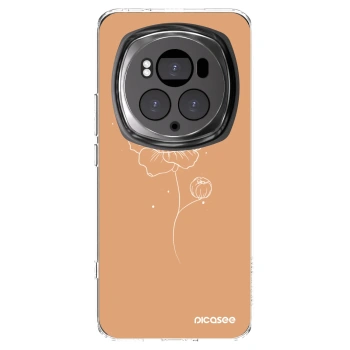 Picasee silikonska prozirna maskica za Honor Magic6 Pro - Peonies