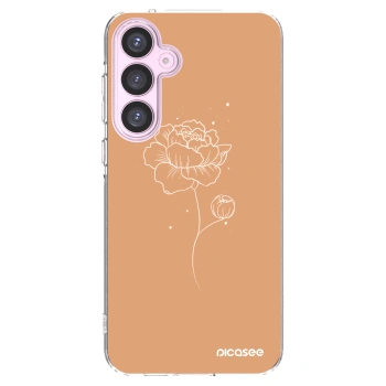 Picasee silikonska prozirna maskica za Samsung Galaxy A55 5G A556B - Peonies