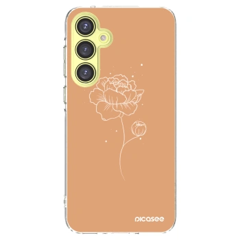 Picasee silikonska prozirna maskica za Samsung Galaxy A35 5G A356B - Peonies