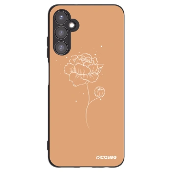Picasee crna silikonska maskica za Samsung Galaxy A05s A057G - Peonies