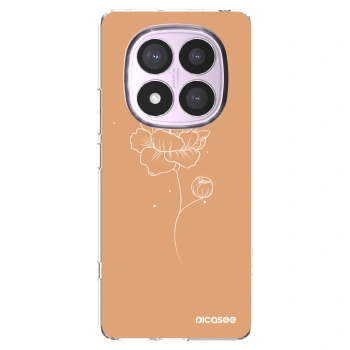 Picasee silikonska prozirna maskica za Xiaomi Redmi Note 14 Pro 5G - Peonies