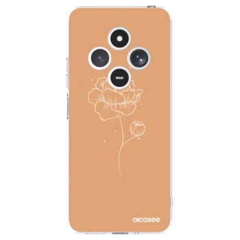 Picasee silikonska prozirna maskica za Xiaomi Redmi 14C - Peonies
