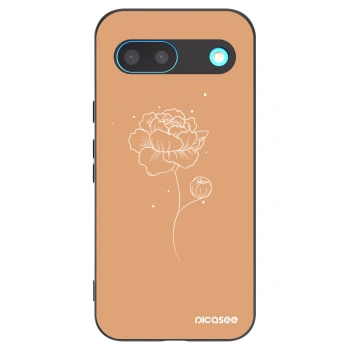 Picasee crna silikonska maskica za Google Pixel 8 - Peonies
