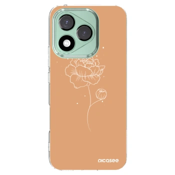 Picasee silikonska prozirna maskica za Honor 400 Lite 5G - Peonies