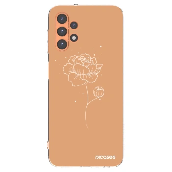 Picasee silikonska prozirna maskica za Samsung Galaxy A13 5G - Peonies