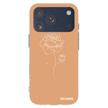 Picasee silikonska prozirna maskica za Apple iPhone 17 Pro - Peonies