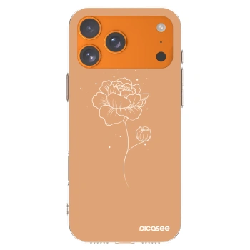 Picasee silikonska prozirna maskica za Apple iPhone 17 Pro Max - Peonies