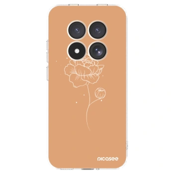 Picasee silikonska prozirna maskica za Xiaomi Redmi Note 15 Pro 4G - Peonies