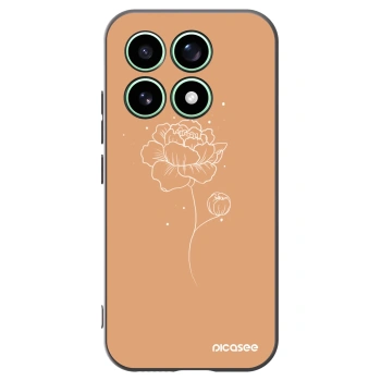 Picasee crna silikonska maskica za Xiaomi 17 - Peonies