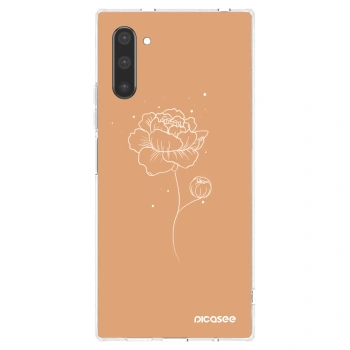 Picasee silikonska prozirna maskica za Samsung Galaxy Note 10 N970F - Peonies
