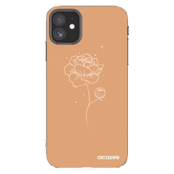 Picasee silikonska prozirna maskica za Apple iPhone 11 - Peonies
