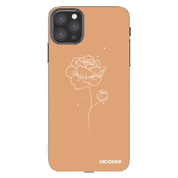 Picasee silikonska prozirna maskica za Apple iPhone 11 Pro Max - Peonies