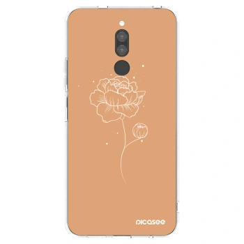 Picasee silikonska prozirna maskica za Xiaomi Redmi 8 - Peonies