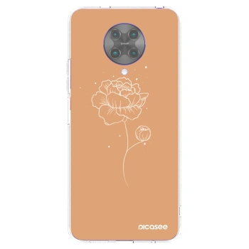 Picasee silikonska prozirna maskica za Xiaomi Poco F2 Pro - Peonies