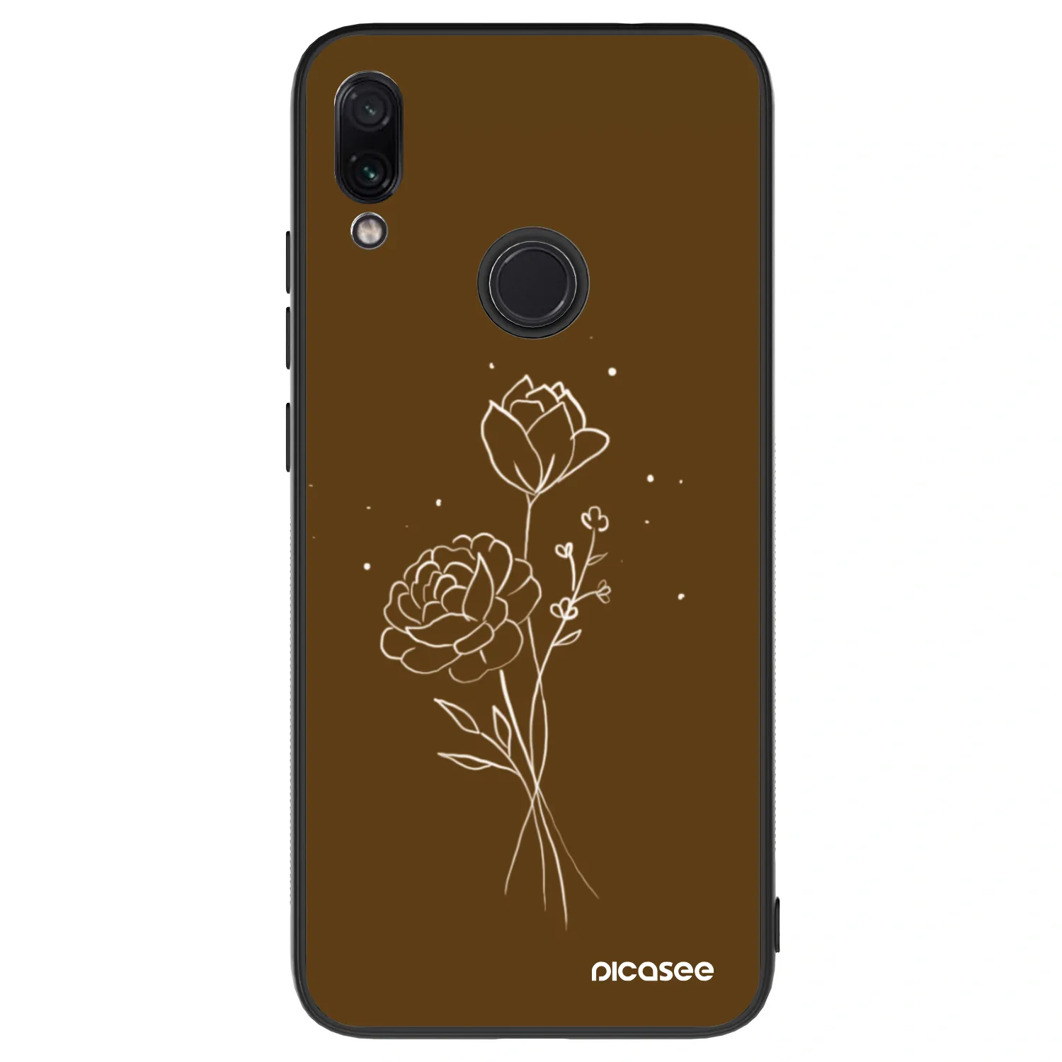 Picasee ULTIMATE CASE za Xiaomi Redmi Note 7 - Brown flowers