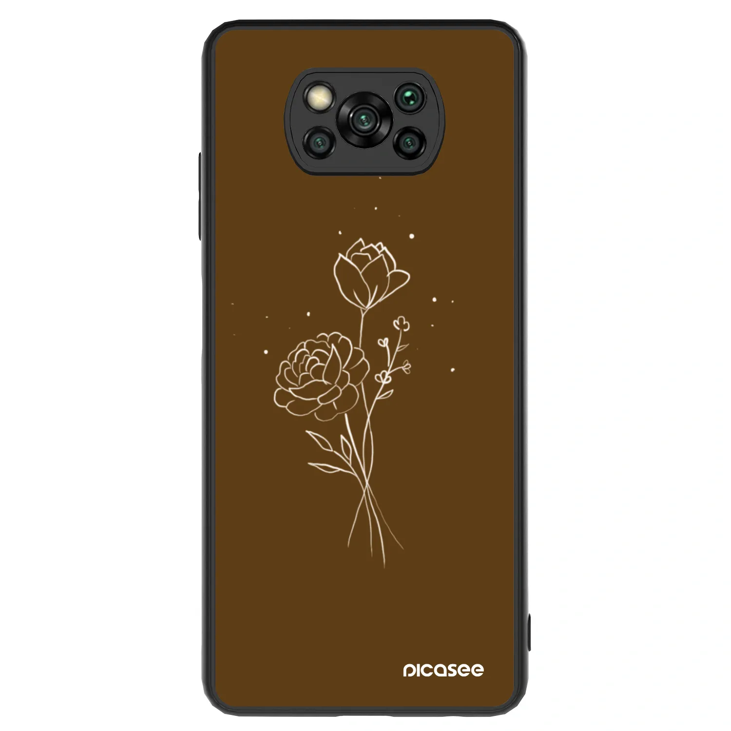 Picasee ULTIMATE CASE za Xiaomi Poco X3 - Brown flowers